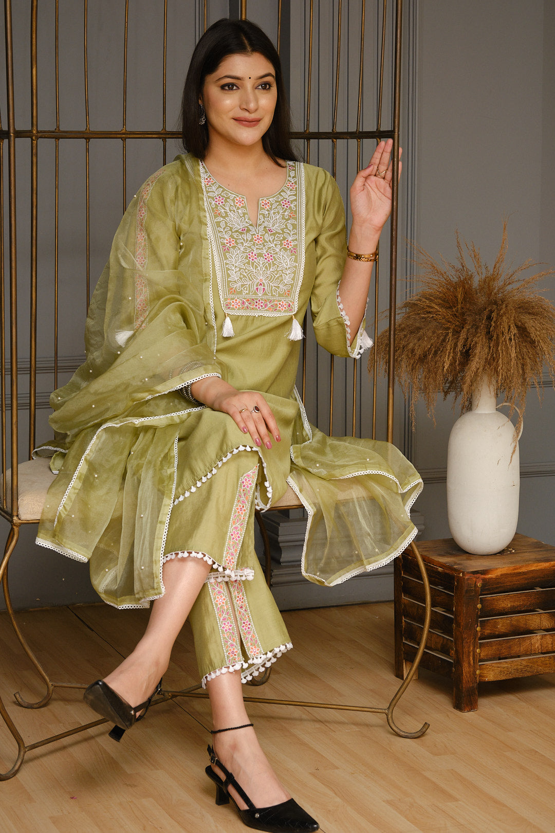 Roman Silk Kurta Set