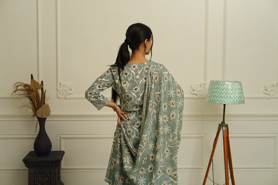Cotton Printed Kurta Set