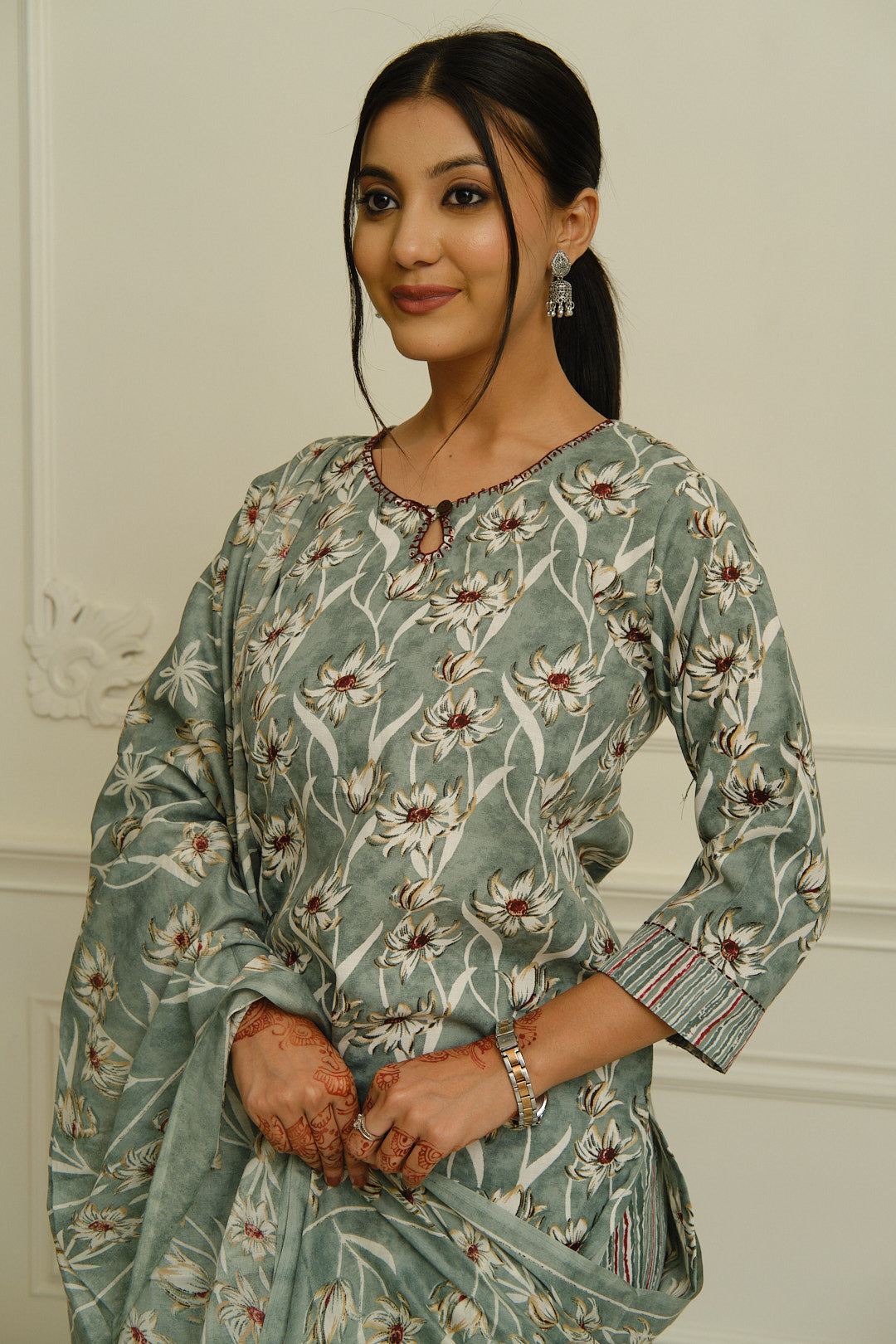 Cotton Printed Kurta Set