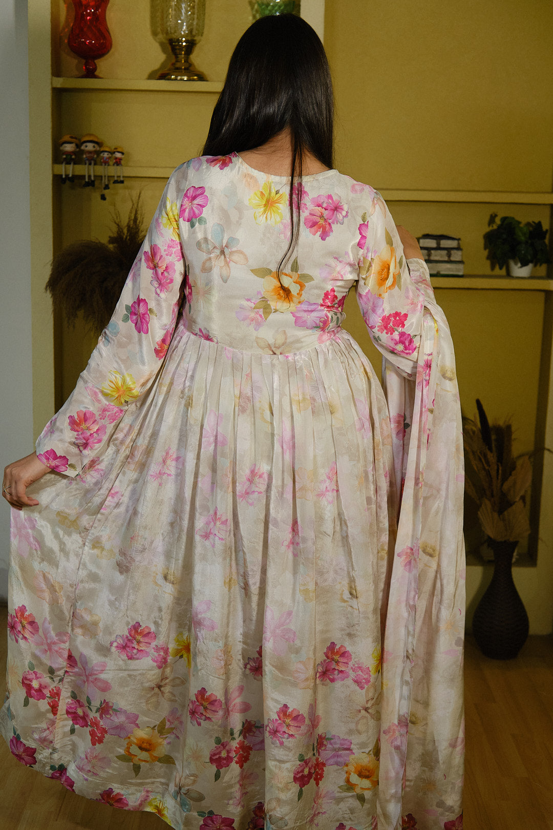 Floral Anarkali Kurta Set