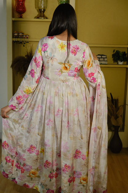 Floral Anarkali Kurta Set